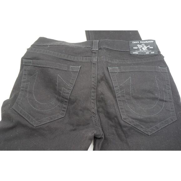 TRUE RELIGION 'Geno' Black Jeans 34x32 Men's No Flap - Relaxed Slim - Picture 9 of 10